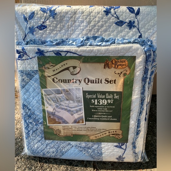 Cracker Barrel Bedding Cracker Barrel Queen Quilt Set Wtwo Shams No